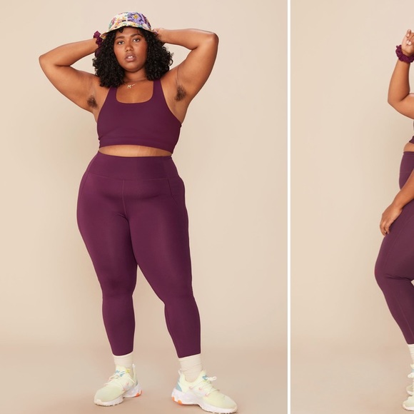 Plum Compressive High Rise Legging - Picture 2 of 5